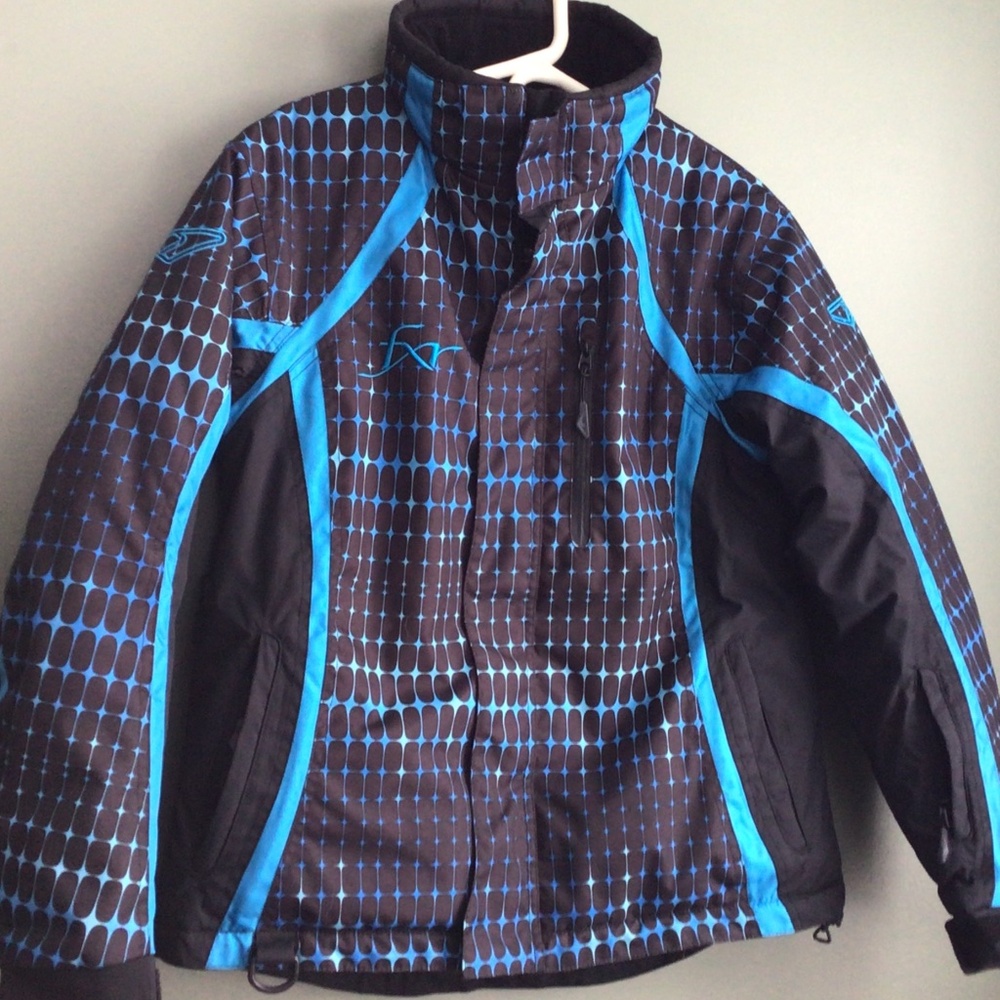 Ladies FXR Winter Jacket Blue Black Size 8 Like New
